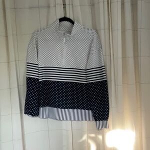 Addison Bay Black and White Polka Dot Sweatshirt